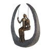 Poly/Metall Skulptur "Swing" bronzefarben - Luxurelle-Shop