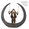 Poly/Metall Skulptur "Swing" bronzefarben - Luxurelle-Shop