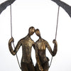 Poly/Metall Skulptur "Swing" bronzefarben - Luxurelle-Shop