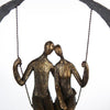 Poly/Metall Skulptur "Swing" bronzefarben - Luxurelle-Shop