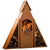 Pyramidengrill Kaminofen mit Holzlege / Handarbeit  Made in Germany