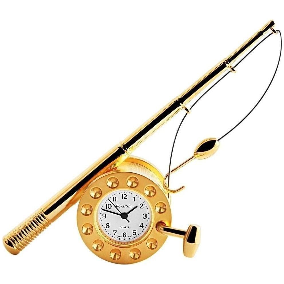 Royaltime Miniaturuhr - Angelrute - Luxurelle-Shop