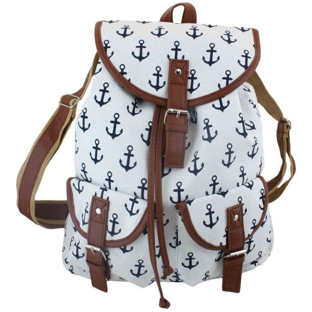 Beutel Maritimer Rucksack Rucksack Anker