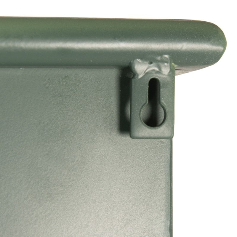 Vitrinenschrank Grün – moderner Metallschrank mit Glastür und Stauraum