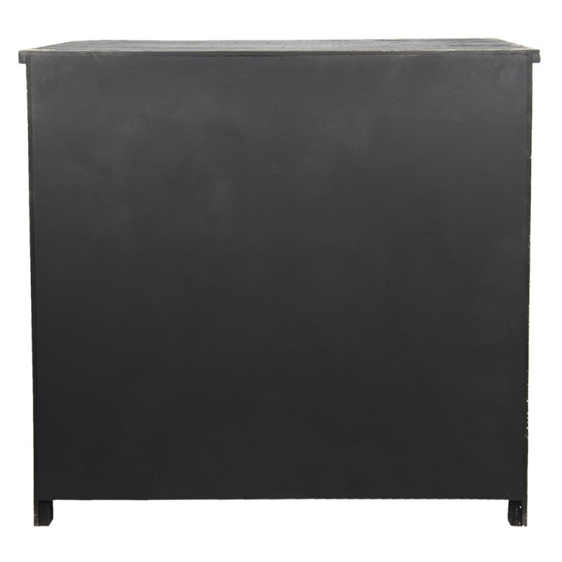 Schubladenschrank Vintage Schwarz – stilvolle Holzkommode im Barock Design