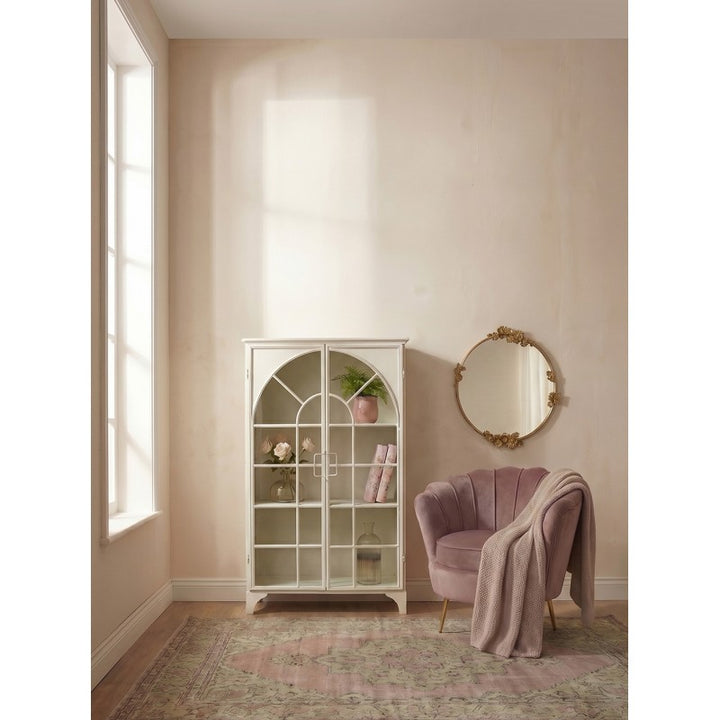 Sessel Muschel Rosa – moderner Polstersessel mit Samtoptik