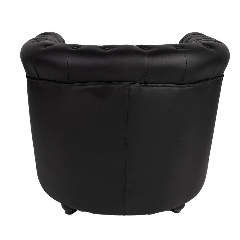 Sessel Chesterfield Schwarz – eleganter Clubsessel aus Kunstleder