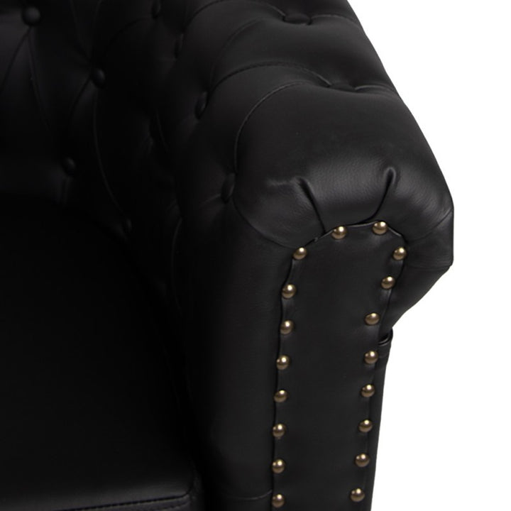 Sessel Chesterfield Schwarz – eleganter Clubsessel aus Kunstleder