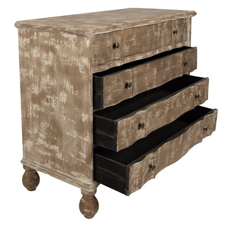 Sideboard Vintage Braun – stilvolle Kommode im Brocante Design