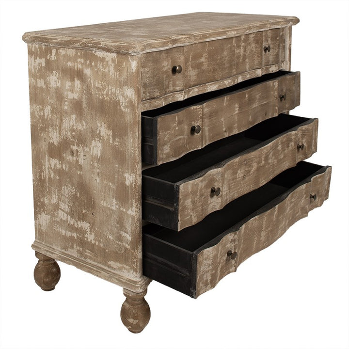 Sideboard Vintage Braun – stilvolle Kommode im Brocante Design
