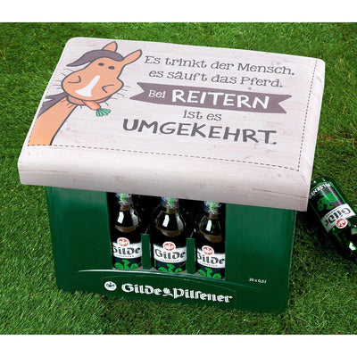 Sitzpolster Bei Reitern für Bier und Getränkekasten universell - Luxurelle-Shop
