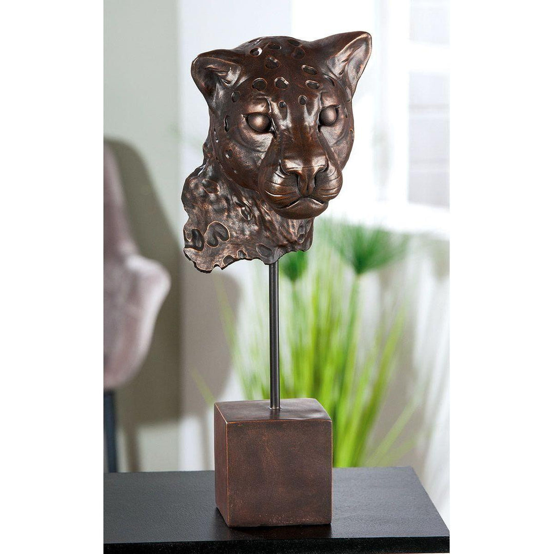 Skulptur, Leopard, "Antique" - Luxurelle-Shop