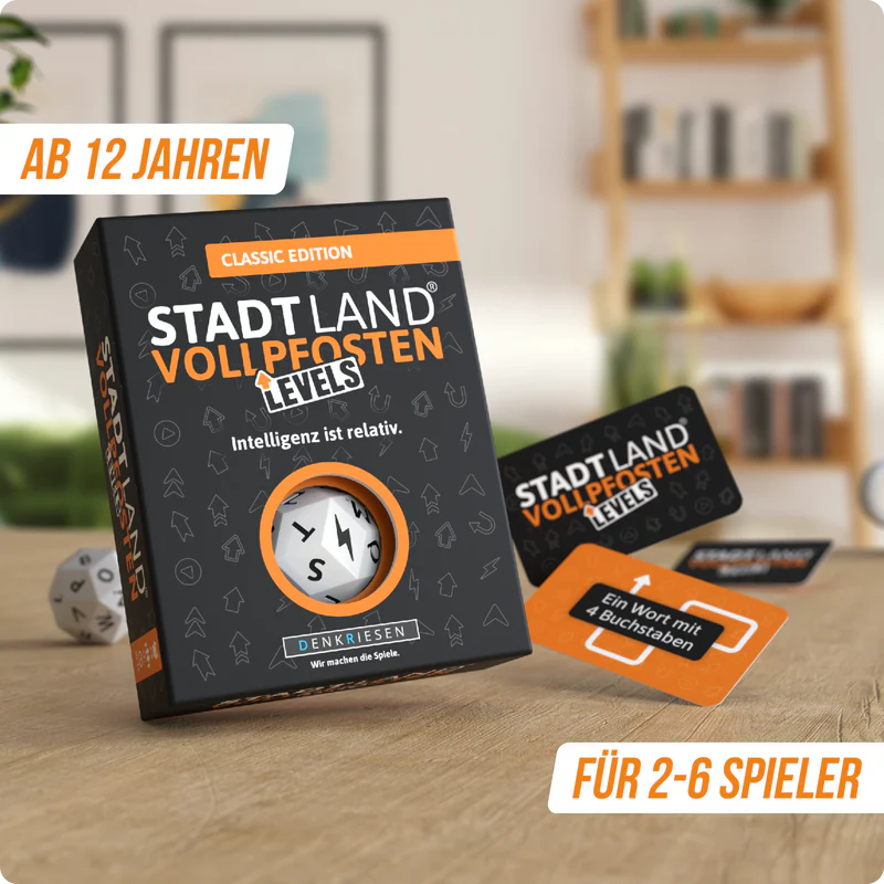 Stadt Land Vollpfosten® Levels | Classic Edition "Intelligenz ist relativ."