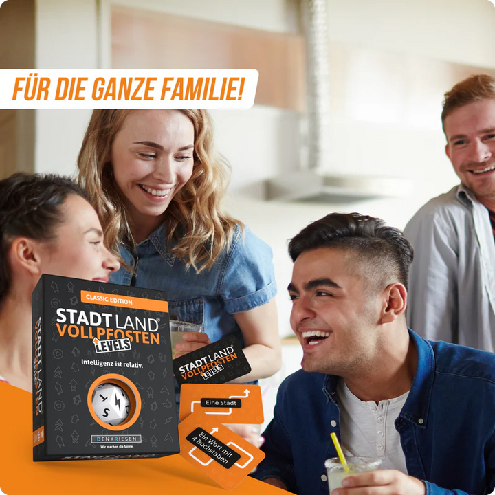 Stadt Land Vollpfosten® Levels | Classic Edition "Intelligenz ist relativ."