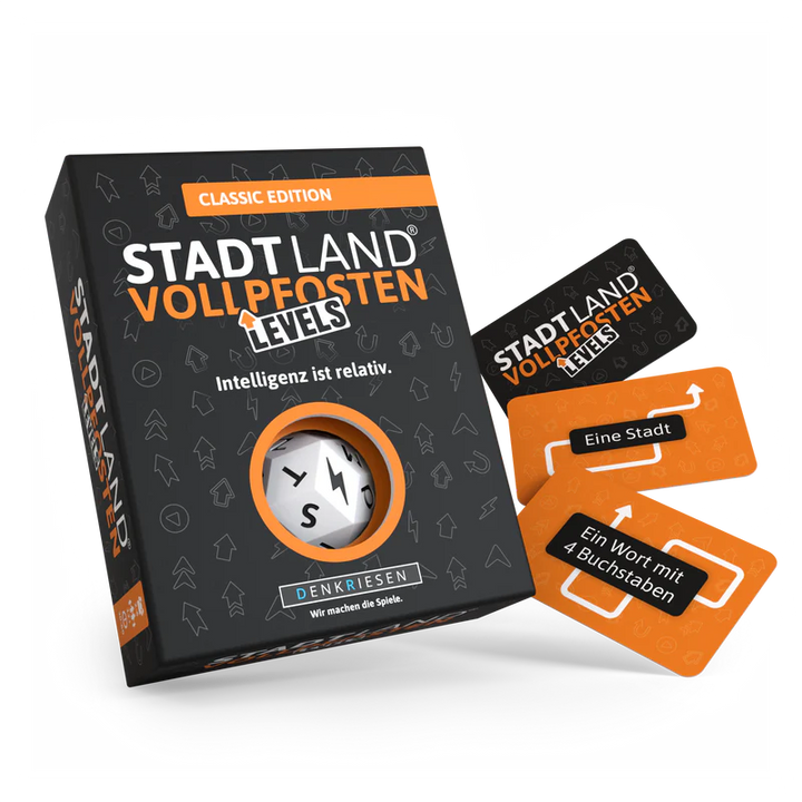 Stadt Land Vollpfosten® Levels | Classic Edition "Intelligenz ist relativ."