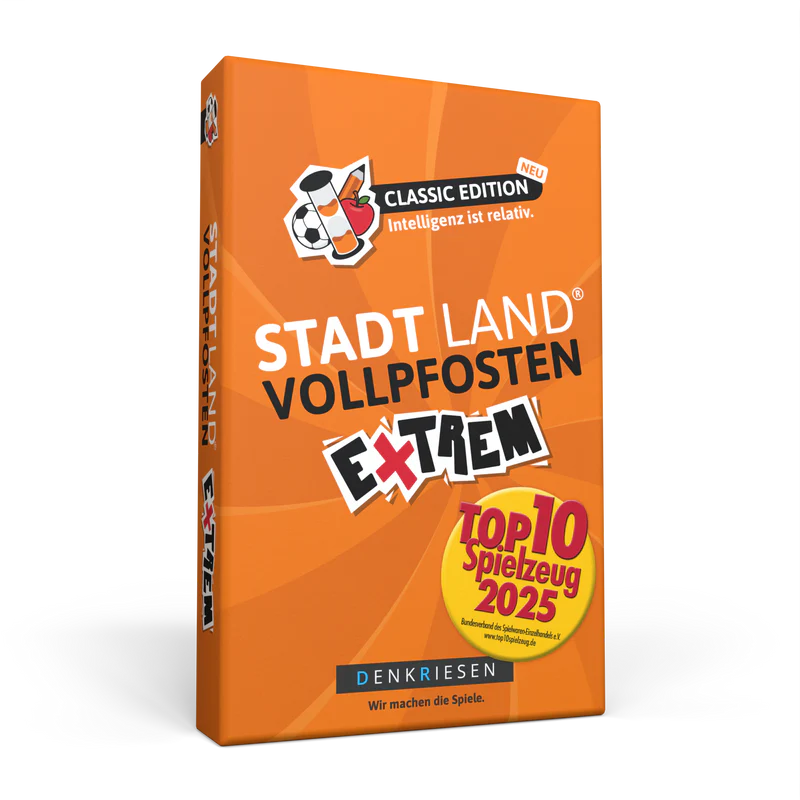 Stadt Land Vollpfosten® | Extrem - Classic Edition "Intelligenz ist relativ."