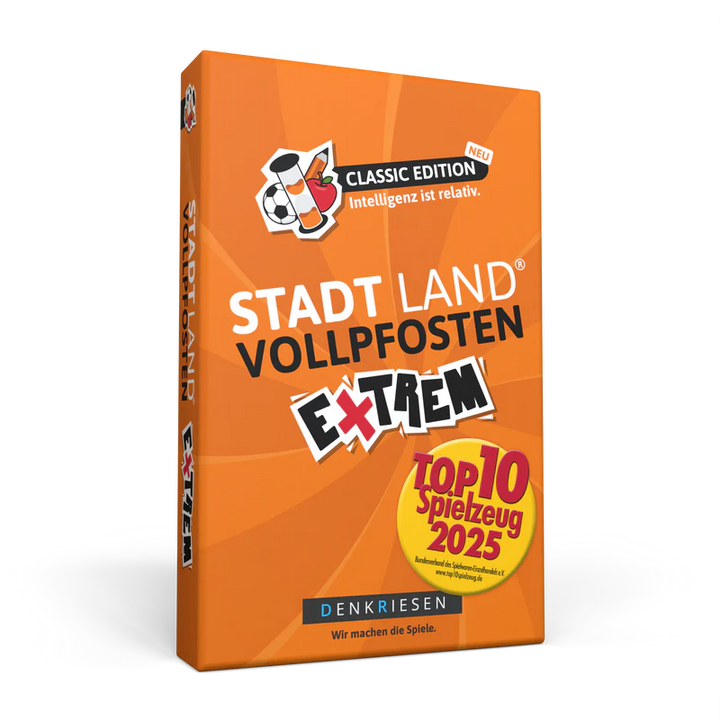 Stadt Land Vollpfosten® | Extrem - Classic Edition "Intelligenz ist relativ."
