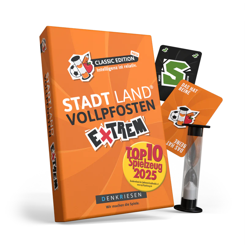 Stadt Land Vollpfosten® | Extrem - Classic Edition "Intelligenz ist relativ."