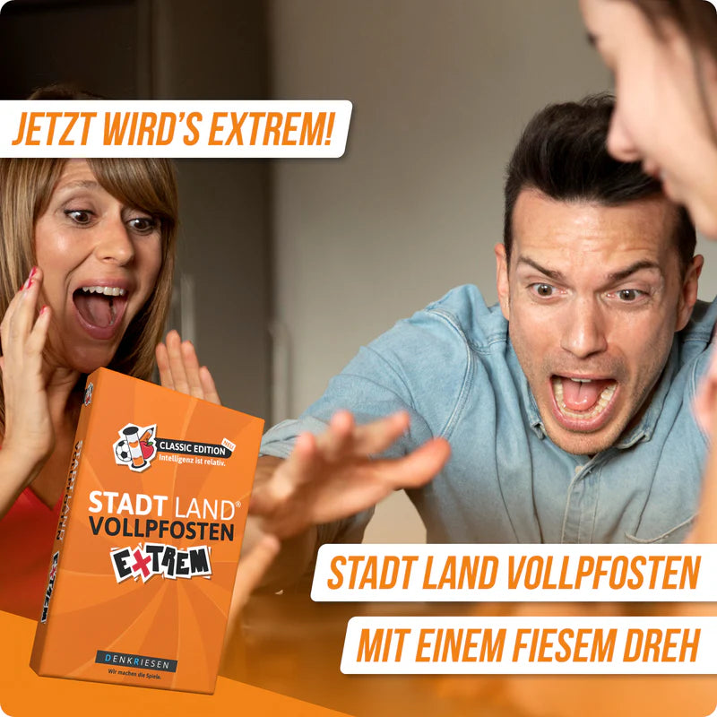 Stadt Land Vollpfosten® | Extrem - Classic Edition "Intelligenz ist relativ."