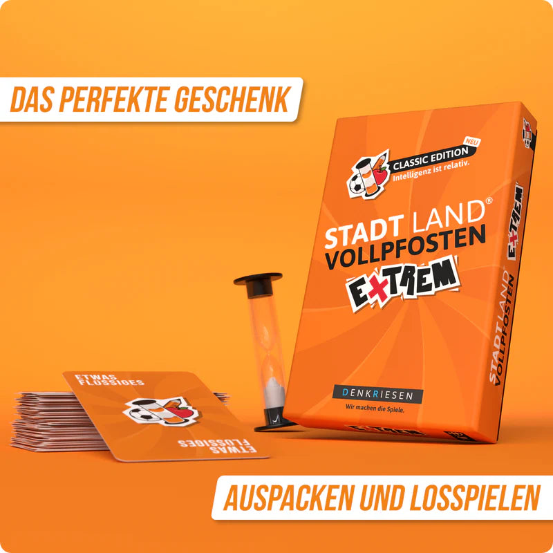 Stadt Land Vollpfosten® | Extrem - Classic Edition "Intelligenz ist relativ."