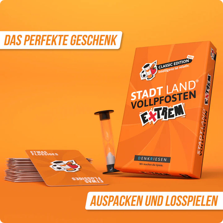 Stadt Land Vollpfosten® | Extrem - Classic Edition "Intelligenz ist relativ."