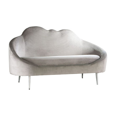 Sofa"Cloud"grau,Samtstoff - Luxurelle-Shop
