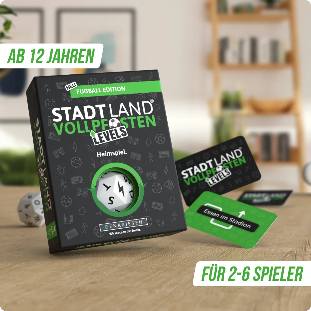 Stadt Land Vollpfosten® Levels | Fußball Edition