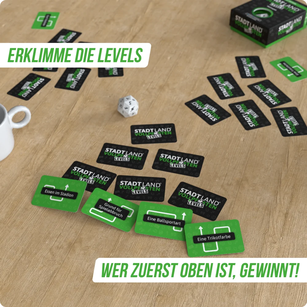 Stadt Land Vollpfosten® Levels | Fußball Edition