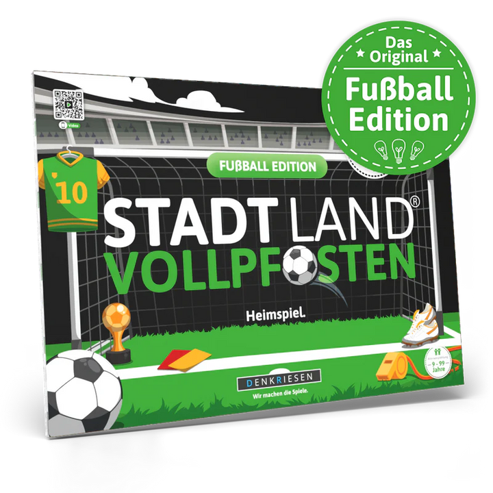 Stadt Land Vollpfosten® Spielblock | Fußball Edition