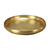 Tablett rund, gold gehämmert 43 cm - Luxurelle-Shop