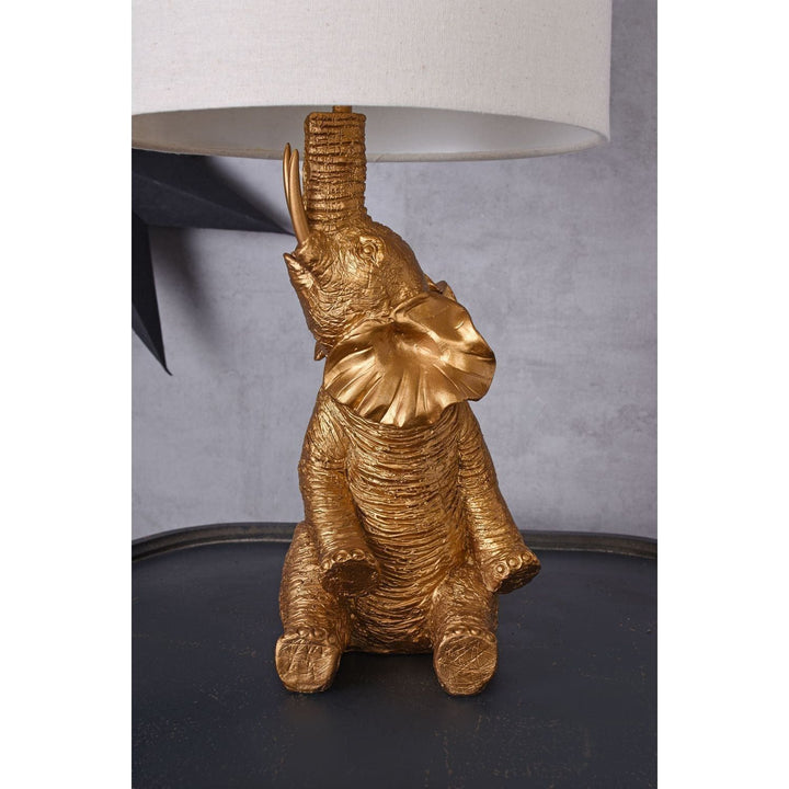 TISCHLEUCHTE ELEPHANT GOLD - Luxurelle-Shop