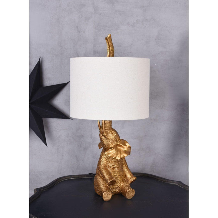 TISCHLEUCHTE ELEPHANT GOLD - Luxurelle-Shop