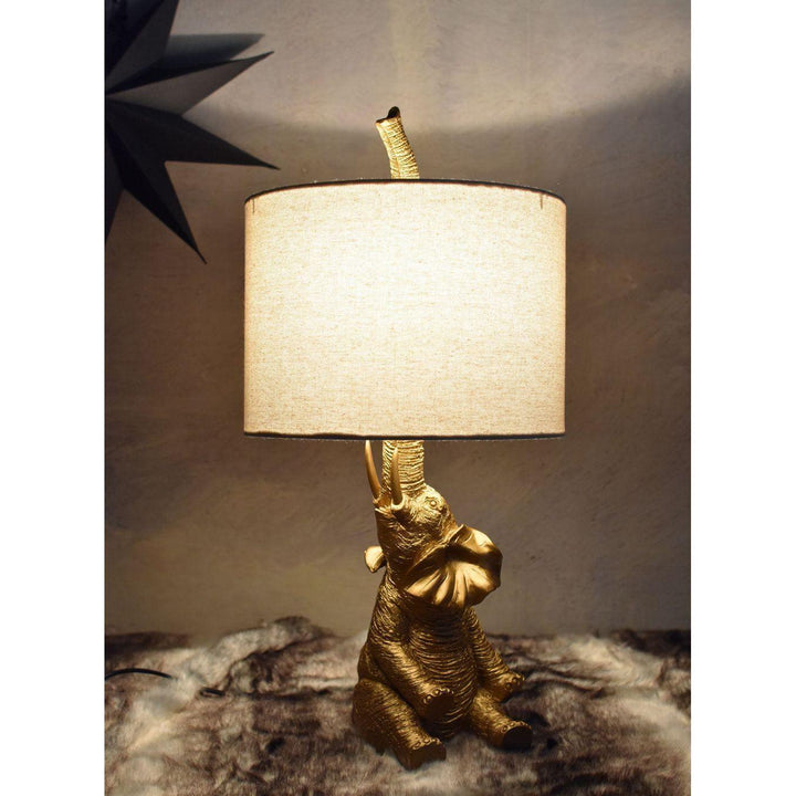 TISCHLEUCHTE ELEPHANT GOLD - Luxurelle-Shop