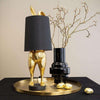 Tischleuchte Hiding Bunny®, gold/schwarz - Luxurelle-Shop