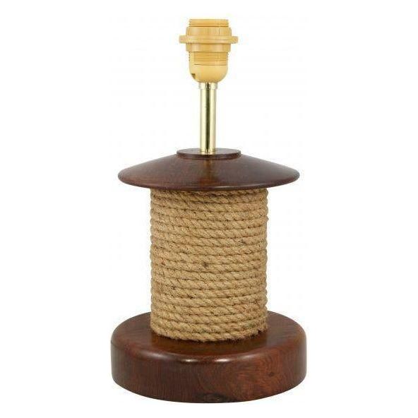 Tischleuchte Pulley mit Holz - Luxurelle-Shop