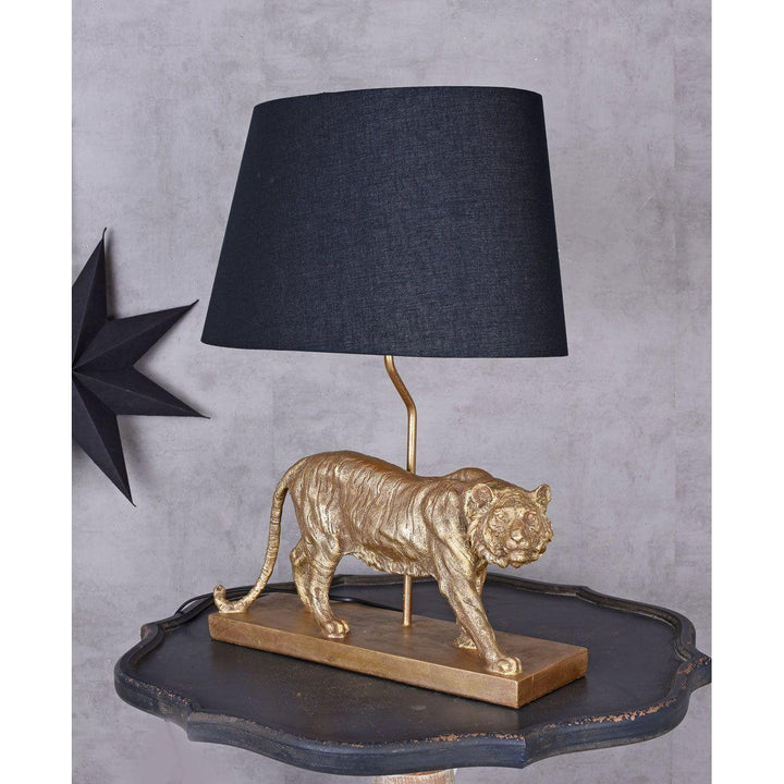 Tischleuchte Tiger, gold/schwarz - Luxurelle-Shop