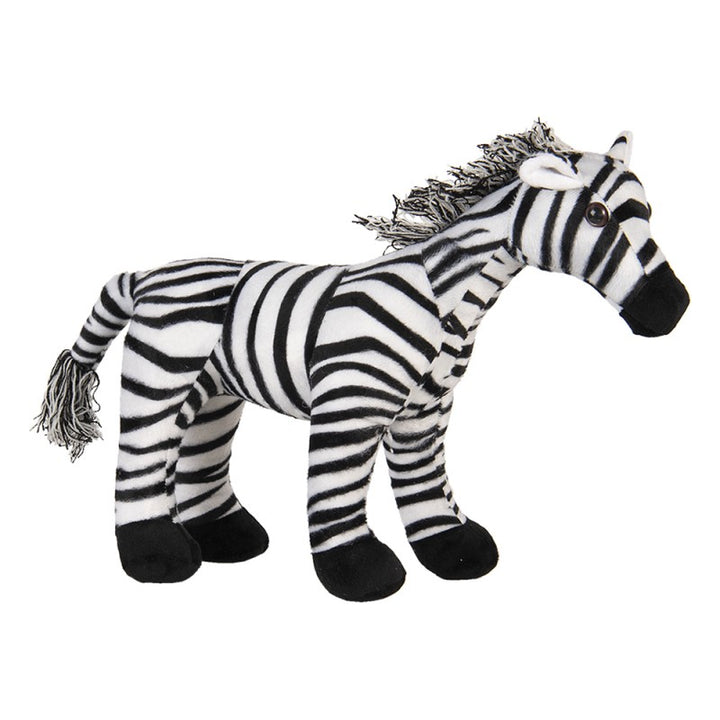 Türstopper Zebra – dekorativer Türhalter aus Polyester in Schwarz und Weiß