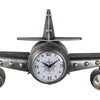 Wanduhr Flugzeug 143 cm silber in 3D-Optik