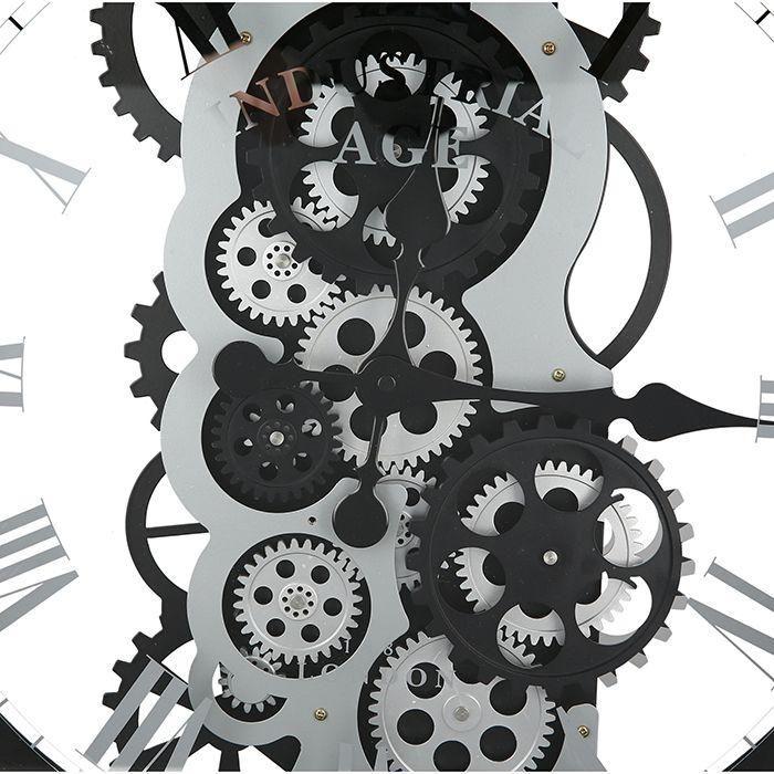Wanduhr"Industry"schwarz/silber - Luxurelle-Shop