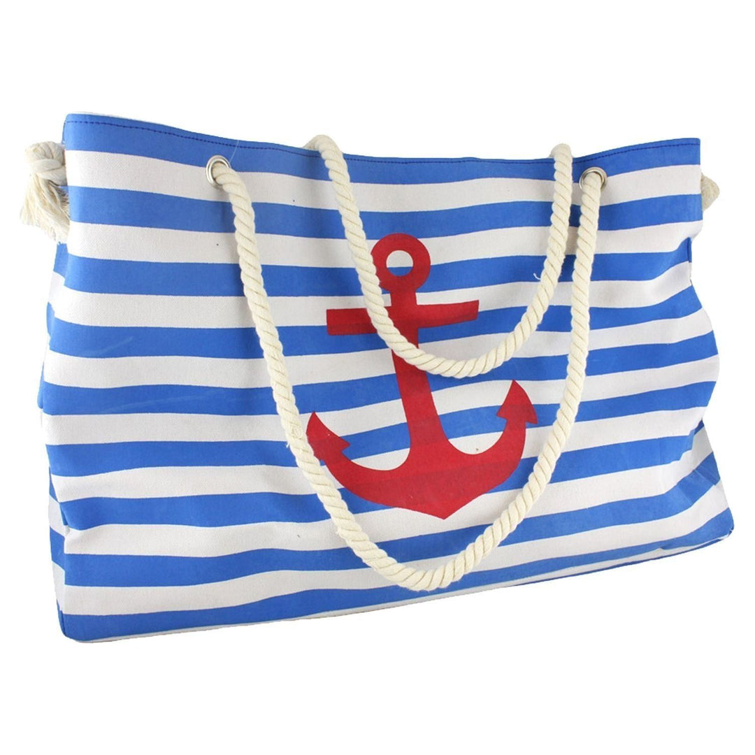 XXL Familien Strandtasche Anker "Katja" Maritim Bag in 3 Farben - Luxurelle-Shop
