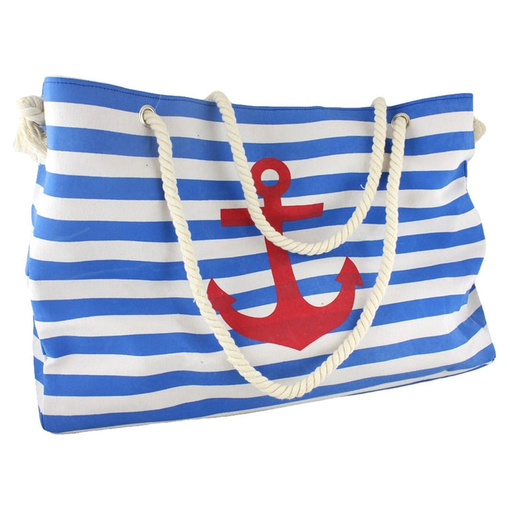 XXL Familien Strandtasche Anker "Katja" Maritim Bag in 3 Farben - Luxurelle-Shop