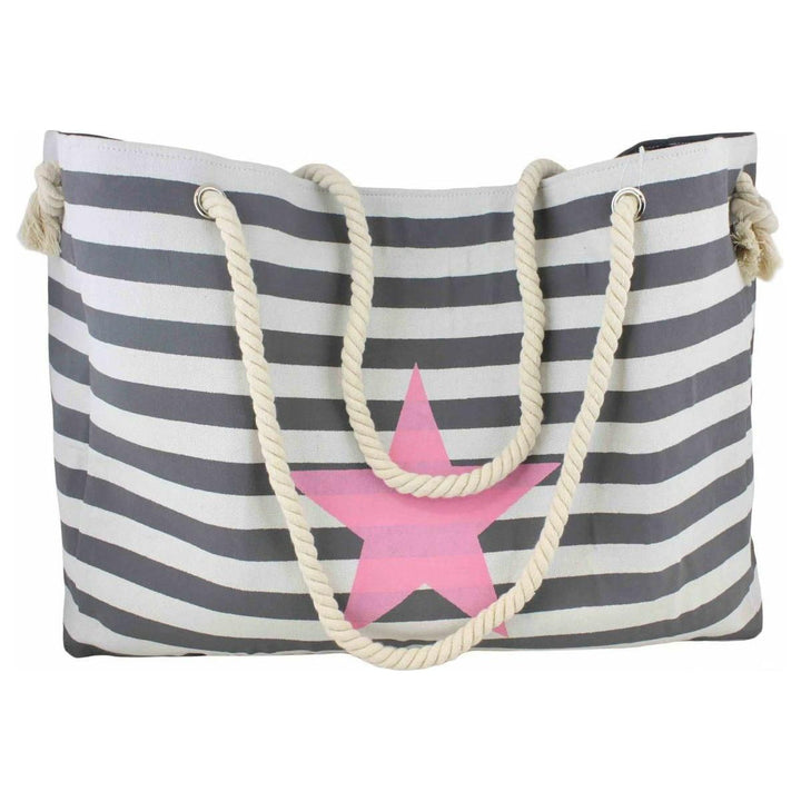 XXL Familien Strandtasche Stern "Katja" Maritim Bag in 3 Farben - Luxurelle-Shop