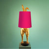 Tischleuchte Hiding Bunny®, gold/magenta
