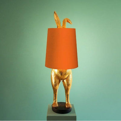 Tischleuchte Hiding Bunny®, gold/orange